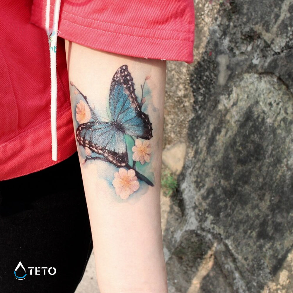 Tatuajes temporales - Mariposas - De colores - Niños